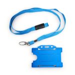 ALG ID Cards® Blue ID Card Badge Holder - Blue Lanyard Card Holder - Blue Lanyard Neck Strap with Metal Clip & Safety Breakaway Release for Pass Holder