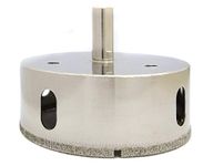 Drilax 2-7/8 Diamond Coated Drill Bit Hole Circular Saw (Smaller Than 3 ) Ceramic Porcelain Tiles Glass Marble Granite Quartz - Shower Wet Drilling Tool 2 7/8 Inches in Drilax010075