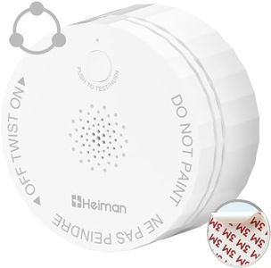 Heiman Smoke Detector, Interconnected Photoelectric Battery Operated Fire Alarms, Ul 217 10th Certified, Wireless Interlinked Smoke Alarm, Portable Mini for Home