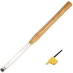 Finisher Wood Turning tool Carbide Tipped Lathe Chisel Tool Bar with Ci0 16mm Round Carbide Insert Cutter for Wood Hobbyist or DIY or Carpenter