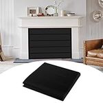 Magnetic Fireplace Cover Blanket 39x32 Black Fireplace Draft Blocker with Built-in 12 Strong Magnets for Inside Fireplace Insulation Fireplace Draft Stopper Keep Drafts Out Summer Winter Energy Saver