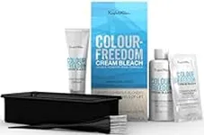 Knight & Wilson Colour-Freedom Cream Hair Bleach. Ammonia-Free Formula Lifts up to 8 Shades. Protects & Repairs While Lightening. Complete bleaching kit including Tint Bowl & Brush,Packaging may vary