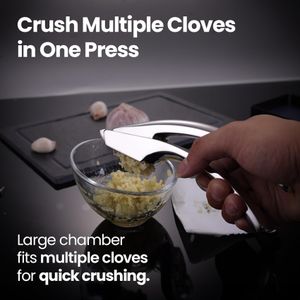 Stainless Steel Garlic Press – Heavy Duty Kitchen Tool