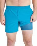 Shinesty Hammock Compression Shorts Men | 7" Athletic Shorts | US Large Blue