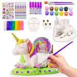 Paint Your Own Unicorn Craft Kit - Ceramic Unicorn Snow Globe with Painting Art Crafts Unicorn Gift for Girls Tweens ââ‚¬â€œ DIY Paint Potion Making Activity Kit for Kids Decorate Room ââ‚¬â€œ Ages