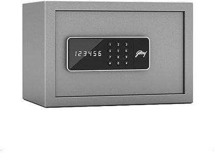 Godrej Security Solutions Forte Pro 10 Litres Digital Electronic Safe Locker for Home & Office with Motorized Locking Mechanism (Light Grey)