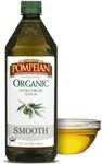 Pompeian USDA Organic Smooth Extra Virgin Olive Oil, First Cold Pressed, Smooth, Delicate Flavor, Perfect for Sautéing & Stir-Frying, 32 FL. OZ.