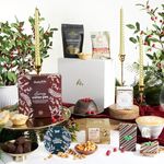 Little Taste of Christmas Luxury Hamper - Festive Sweet & Savoury Treats Food for Couples, Family, Women, Men Gourmet Gifts, Box