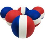 PRISP Foam and Rubber Bouncy Ball - High Density Classic Ball, Set of 6