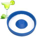 Kamehame Salt Rimmer for Cocktails, Silicone Margarita Salt Rimmer, Glass Rimmer, Bar Salt and Sugar Rimmer For Wide Glasses up to 5.5 Inches, Blue