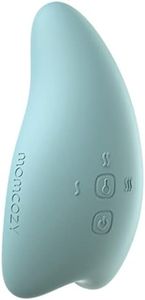 Momcozy Warming Lactation Massager 2-in-1, Soft Breast Massager for Breastfeeding, Heat + Vibration Adjustable for Clogged Ducts, Improve Milk Flow, Blue-Green