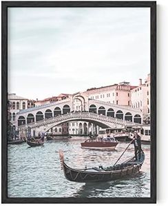 HAUS AND HUES Italy Poster Gondola Art Italy Prints Europe Wall Art Italy Wall Art Venice Wall Art Rome Wall Poster Wall Art of Italy Poster Italy Italy Wall Art Decor | UNFRAMED 12” x 16”