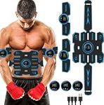 SHENGMI EMS Muscle Stimulator Machine, ABS Trainer Muscle Stimulator for Men & Women, Electric Abdominal Muscle Toner, ABS Stimulator for Abdomen/Leg/Arm