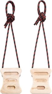 Navaris Wooden Fingerboard Hangboard Set – 2-Piece Climbing Training Blocks