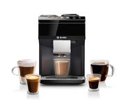 Bosch 500 Series Fully Automatic Espresso Machine with Whole Bean Compartment and Ground Coffee Chute, TFT Display & Touch Control Panel, External Milk System, and 9 Beverage Options, Black TPU40109