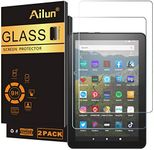 Ailun Screen Protector for Amazon Kindle Fire HD 8/8 Plus/Kids [8 inch] 2022&2020 Released - 0.33mm Tempered Glass, Ultra Clear, Anti-Scratch, Case Friendly