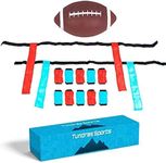 Tundras SPORTS, Flag Football Set Football set - Complete 12-Player, for juniors Includes & Flags (2 sets of 6) with Adjustable Belts Blue and Red, Blue, Red