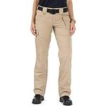 5.11 Women's Taclite Pro Tactical 7 Pocket Cargo Pant, Teflon Treated, Rip and Water Resistant, TDU Khaki, 8R, Style 64360
