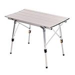 Oypla 3ft Adjustable Portable Folding Outdoor Aluminium Camping Kitchen Work Top Table