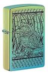 Zippo Lighter, Brass, High Polish Teal, One Size