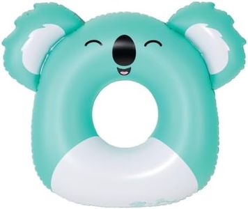 BigMouth x Squishmallows Kevin The Koala Pool Float, Over 3 Feet Wide Inflatable Swimming Tube, Cute Pool Party Supplies for Kids Ages 6+