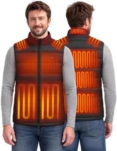 HOOHEAT Men Heated Vest With Battery Pack Included 16000mAh for Winter