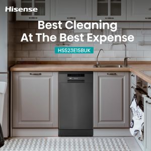 Hisense 16-Place Dishwasher – White, Large Capacity