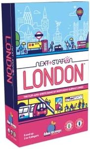 Blue Orange Games Next Station London Board Game - Family or Adult Strategy Flip and Write Game for 1 to 4 Players. Recommended for Ages 8 & Up.