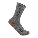 Carhartt Men's Heavy Wool Blend Steel Boots Sock, Grey Mélange, L