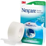 Nexcare Flexible Clear Tape, Waterproof Transparent Medical Tape, Secures Dressings and Catheter Tubing - 1 In x 10 Yds, 1 Roll of Tape