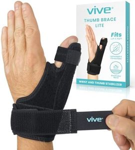 Vive Thumb Brace - For Dequervains Tendonitis and Arthritis - Fits Men and Women Left and Right Hand - Spica Splint Support Wrap - Wrist Stabilizer for Carpal Tunnel, Sprains, and Trigger Pain Relief