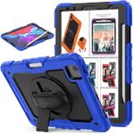 DuraSafe iPad 10.9 inch 2022 10th Generation Rugged Cover A2696 MPQ13HN/A MPQ33HN/A MPQ03HN/A MPQ23HN/A A2757 MPQ93HN/A MPQC3HN/A A2777 MPQ83HN/A MPQA3HN/A MQ6K3HN/A MQ6L3HN/A - Blue