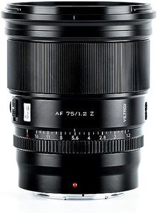 VILTROX 75mm f/1.2 Z for Nikon Z Mount, Pro AF 75mm f1.2 APS-C Auto Focus Lens for Nikon Z fc Z30 Z50