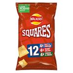 Walkers Squares Variety Multipack Snacks, 12x22 g