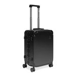 ICON - The Transit Signature Cabin Trolley Bags | Ultra Light Weight 54 Cms Cabin Aluminium & Polycarbonate (PC) Hard-Sided 8 Wheels Spinner, Luggage/Suitcase/Trolley Bag (Blalck), Medium