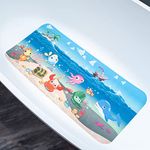 BOPPIE Bathtub Mat Shower Mats - Cartoon Non-Slip Bathroom Bathtub Bath Mat for Tub Anti-Slip Shower Mats for Floor Bathroom Mats 35.4 x15.74In(90X40CM)(Sea Ship)