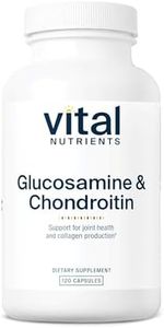 Vital Nutrients Glucosamine & Chondroitin | Healthy Cartilage, Mobility, and Joint Support Supplement | Gluten, Dairy, Soy Free | Non-GMO | 120 Capsules