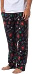 Magic: The Gathering Mens' Mana Symbols Card Game Sleep Pajama Pants (Large) Black