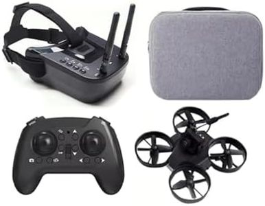 Mini 2.4G Remote Control Racing Drone (with FPV Live Streaming/VR Goggles Ready-to-Fly Edition/Black), 5-minute Flight Time, Equipped With 360° Collision Protection Ring For Indoor Flying Fun