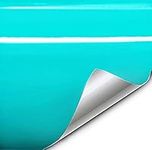 VViViD+ Air-Release High Conforming Adhesive Vinyl Wrap Rolls (1ft x 5ft, Gloss Miami Teal)