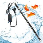 JAINSONS PET PRODUCTS Glass Aquarium Led Light, Fully Submersible (Waterproof) 4 Mode Colour Changing Led Lamp for Fish Tank Adjustable Led Light with 2 Suction Cup (T4-600 PRO-14W)