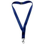 Printed Lanyards Personalised Custom Any Text Colour Lanyard Safety Break ID Card Holder. Visitor Security Company Event Gig Show Staff Teacher NHS Nurse (Navy Blue)