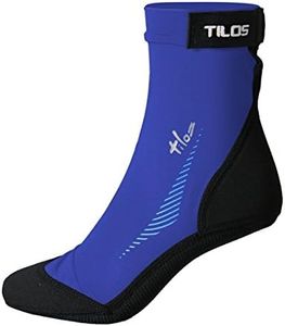 Tilos Sport Skin Socks for Adults and Kids, Protect Against Hot Sand & Sunburn for Water Sports & Beach Activities (M, Blue)