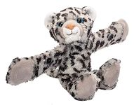 Wild Republic 19564 Huggers, Snow Leopard Plush Toy, Slap Bracelet, Stuffed Animal, Kids Toys, 8 inches