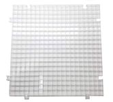 Creator's Waffle Grid 1-Pack - Solid Bottom Translucent/Clear Modular Surface - Glass Cutting, Small Parts - Liquid Containment, Grow Room - for Home, Office, Shop - Also Use with Creator's Products