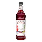 MONIN Premium Grenadine Syrup 1L with FREE Cocktail Recipe Card