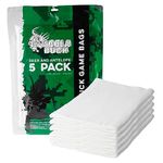 Koola Buck - Elk & Deer Game Bags Hunting. Complete Your Field Processing Kit with Five 50" Sturdy Stretchable Deer Quarter Bags for Meat. Extra Lightweight & Vacuum Sealed Big Game Bags Easy Carry