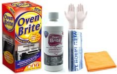 Oven Brite Antibacterial Oven Cleaning Kit - 500 ml Bottle – Rack Cleaning Bags and Gloves Included - Complete Oven Cleaning Kit with Ultra Absorbent Microfibre Cleaning Cloth