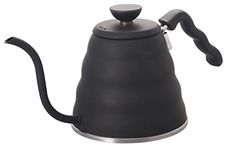 Hario V60 "Buono" Drip Kettle Stovetop Gooseneck Coffee Kettle 1.2L, Stainless Steel, Black