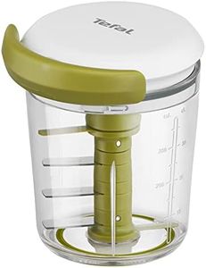 Tefal 5 Second Chopper Shaker K16441-5 secondes, hachoir manuel de 450 ml, hachoir grossier, moyen et fin, lames en acier inoxydable, sans électricité, base antidérapante et facile à nettoyer